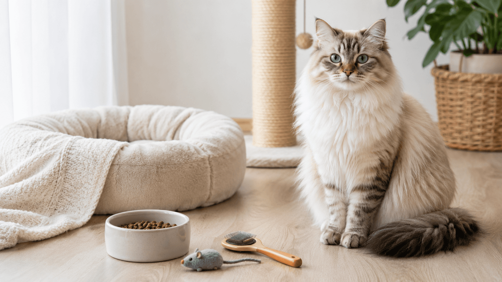 Curious cat displaying attentive behavior